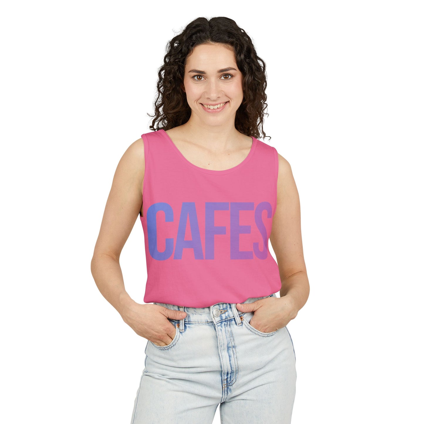 Summer Vibes Cafes Tank Passionfruit