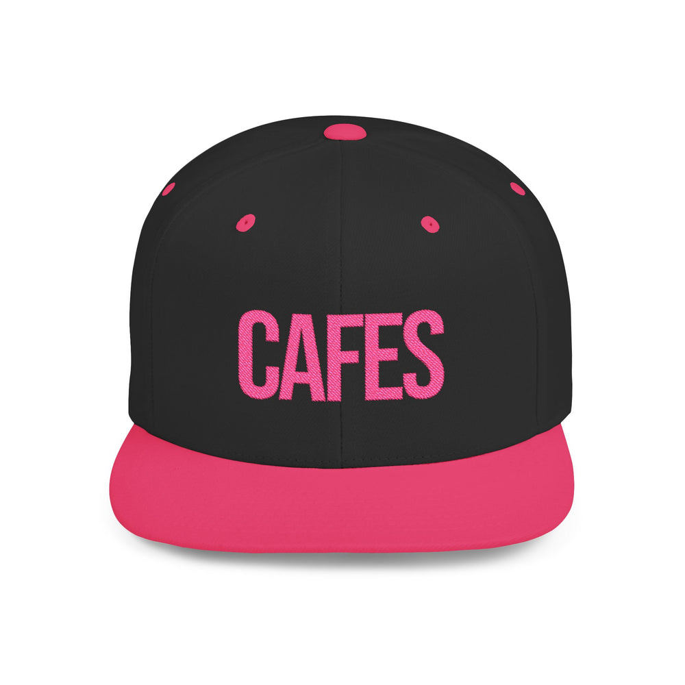 Cafes Cap Embroidered Black/Pink