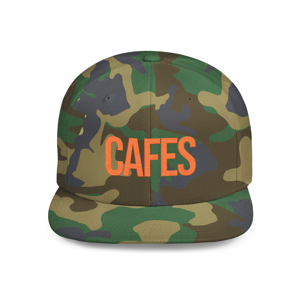 Cafes Cap Embroidered Camo