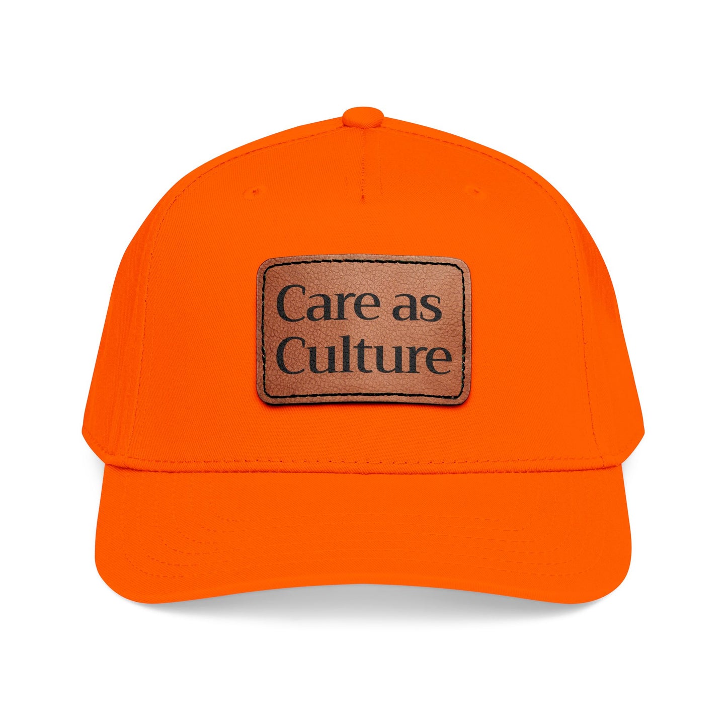 Care as Culture Cap Orange/Leather