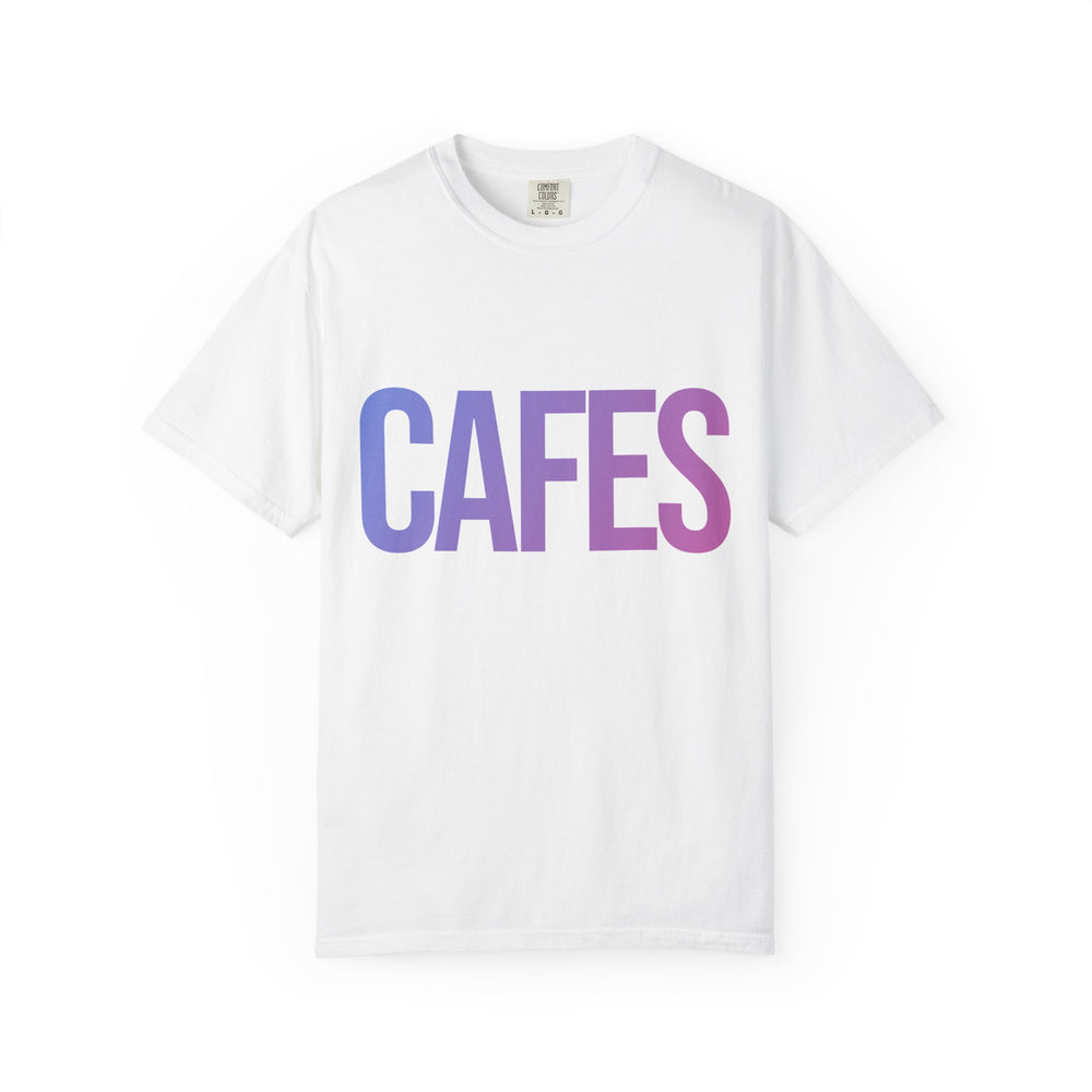 Cafes Tee in Cloud