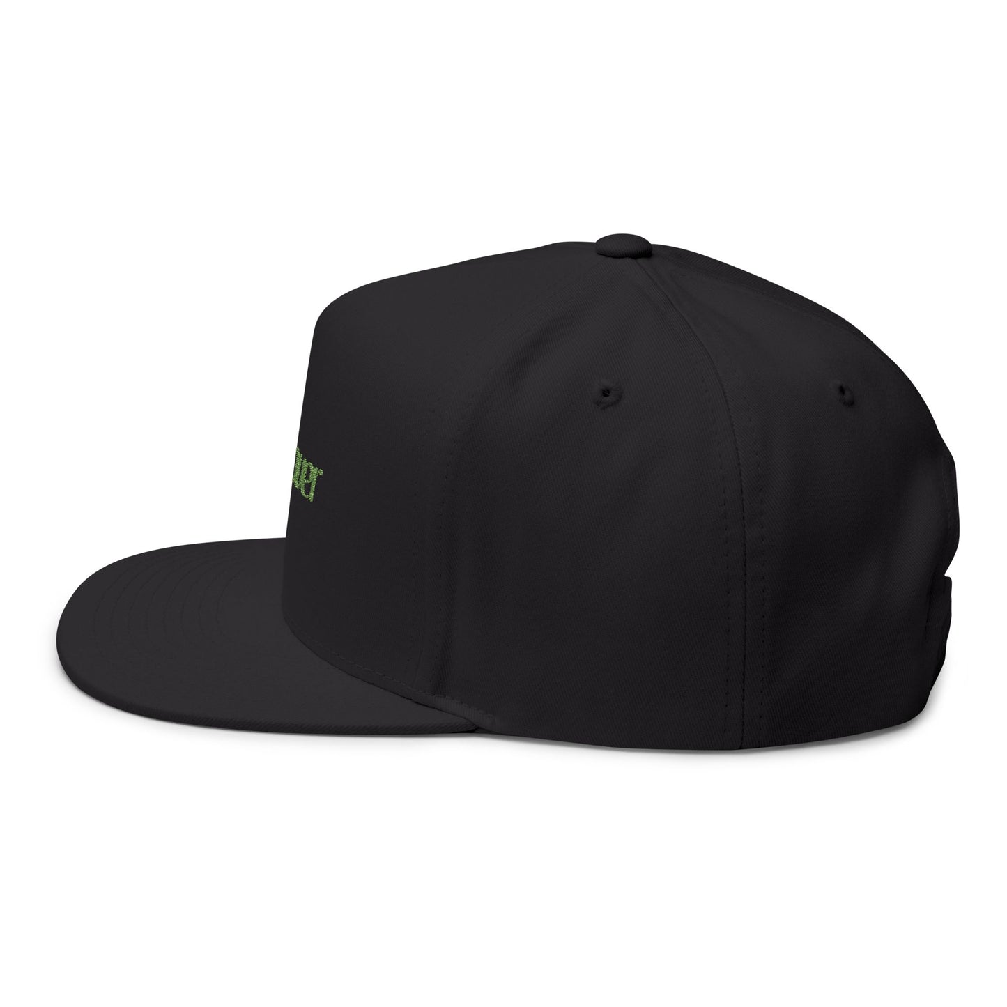 Cafe Lover Embroidered Flat Bill Cap Rhinestone Snapback in Mutual Aid