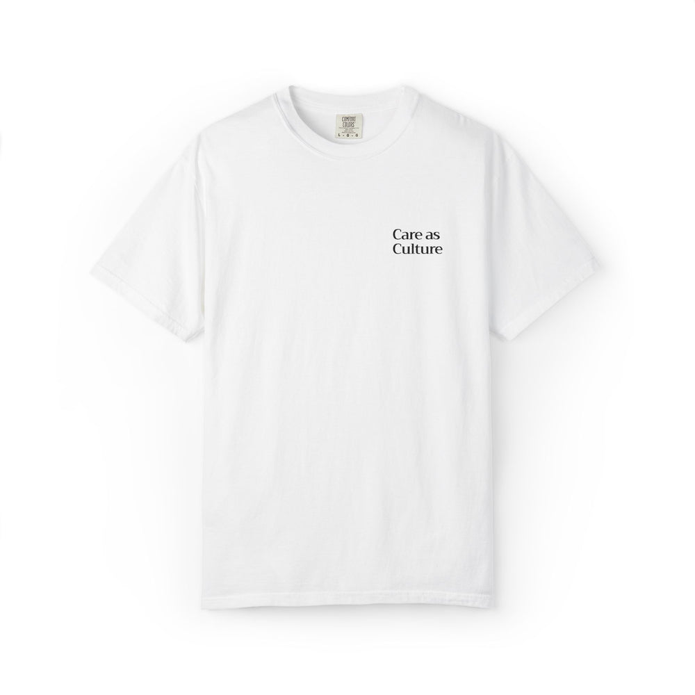 Care as Culture Embroidered Tee White