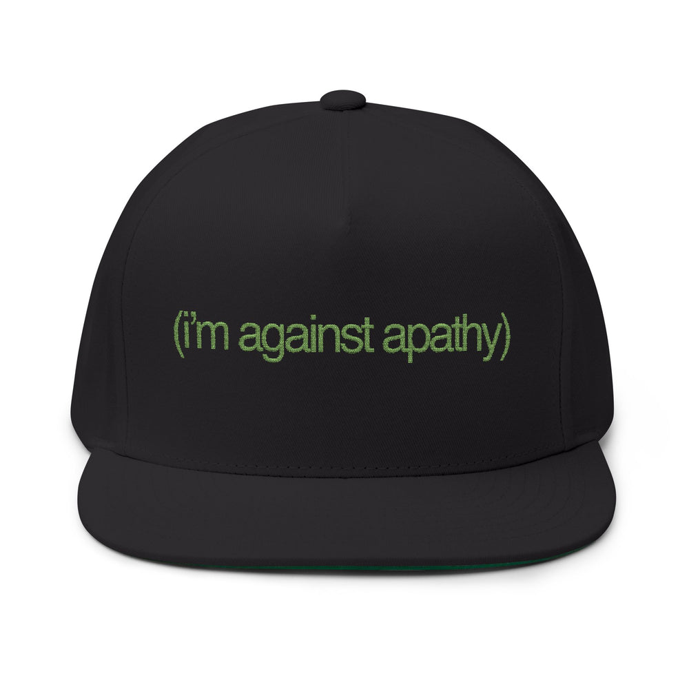 Against Apathy Embroidered Cap Black/Green