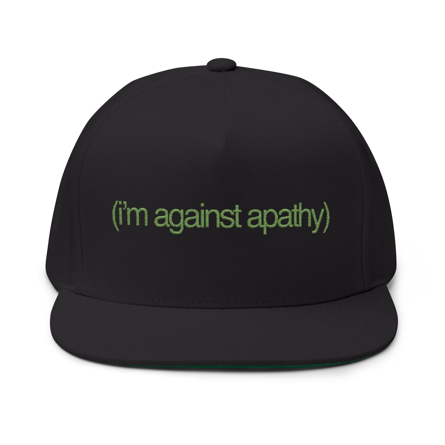Against Apathy Embroidered Cap Black/Green