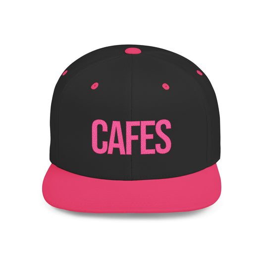 Cafes Cap Embroidered Black/Pink