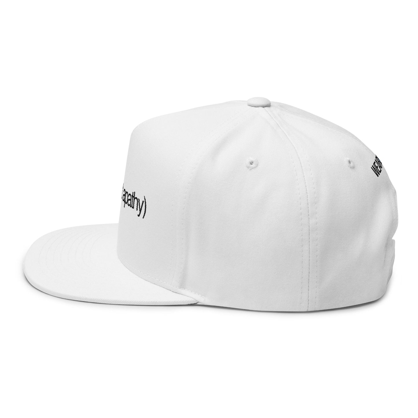 Against Apathy Embroidered Cap White/Black