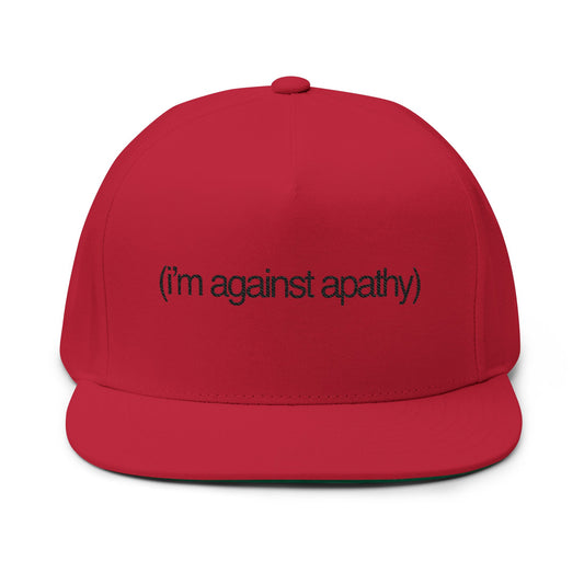 Against Apathy Embroidered Cap Red/Black