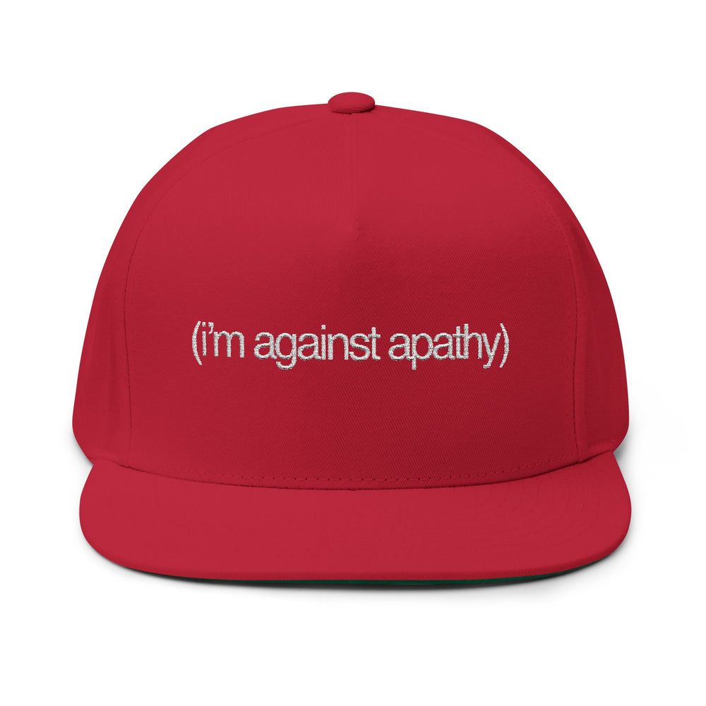 Against Apathy Embroidered Cap Red/White