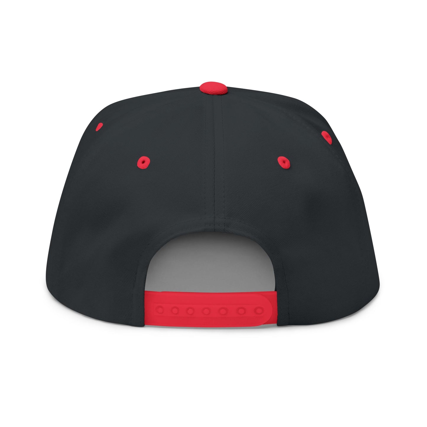 Cafe Lover Embroidered Flat Bill Cap Rhinestone Snapback in Demon Era