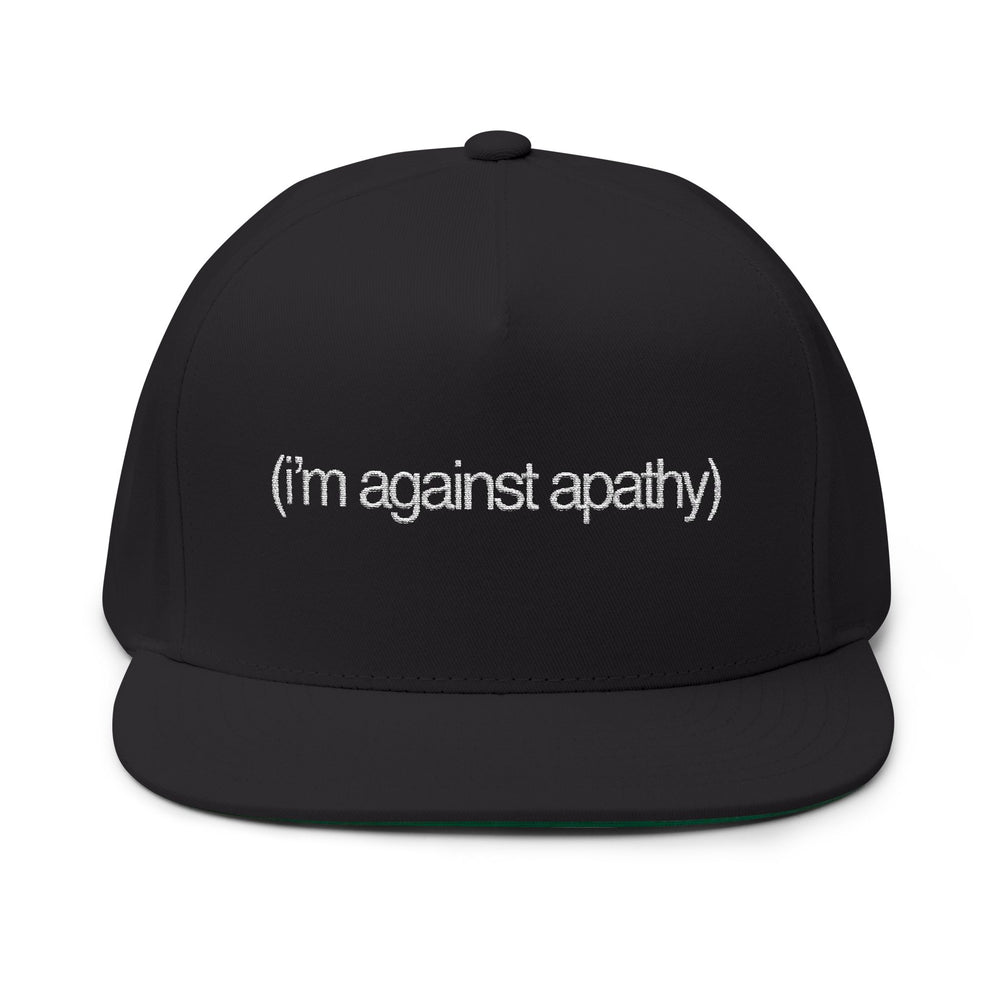 Against Apathy Embroidered Cap Black/White