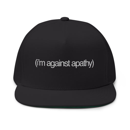 Against Apathy Embroidered Cap Black/White