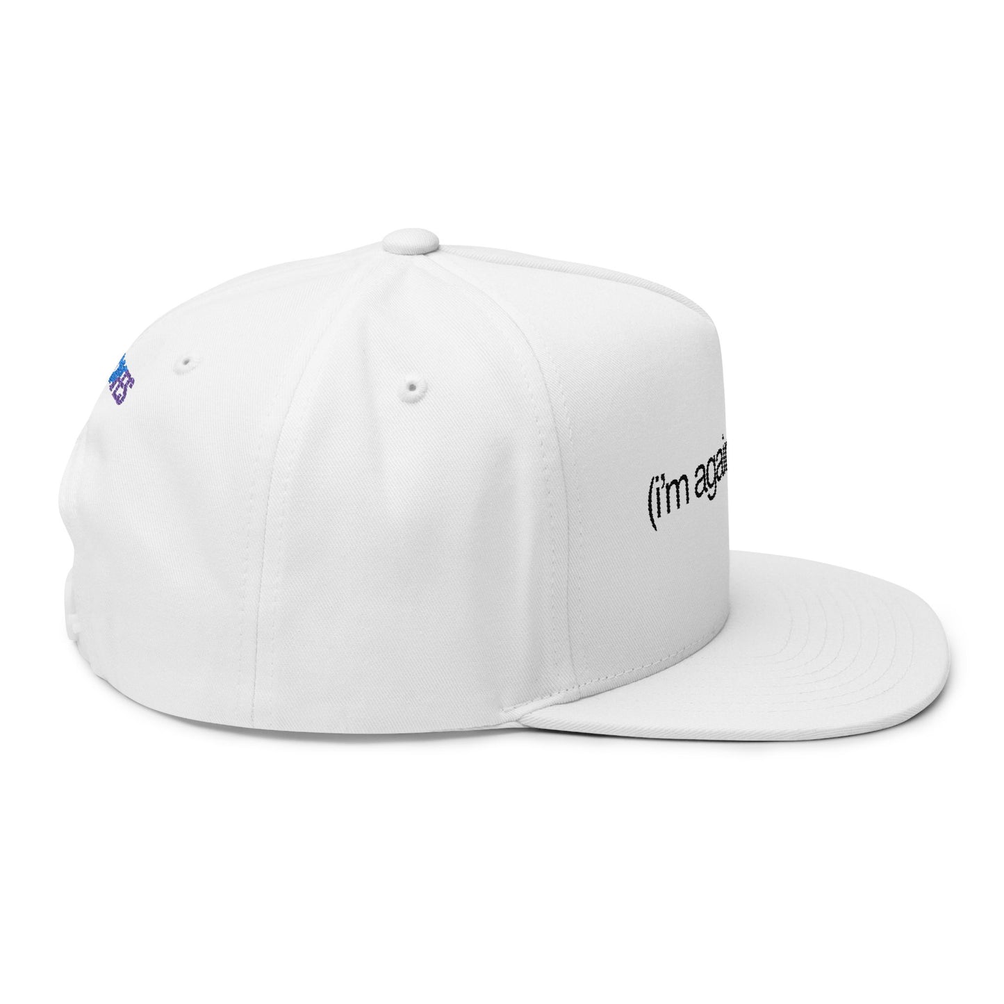 Against Apathy Embroidered Cap White/Black