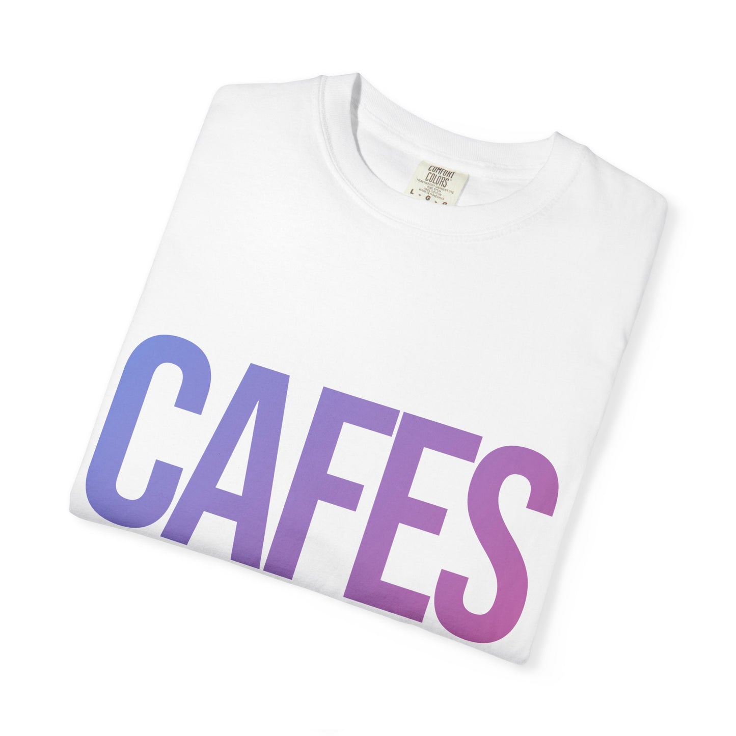 Cafes Tee in Cloud