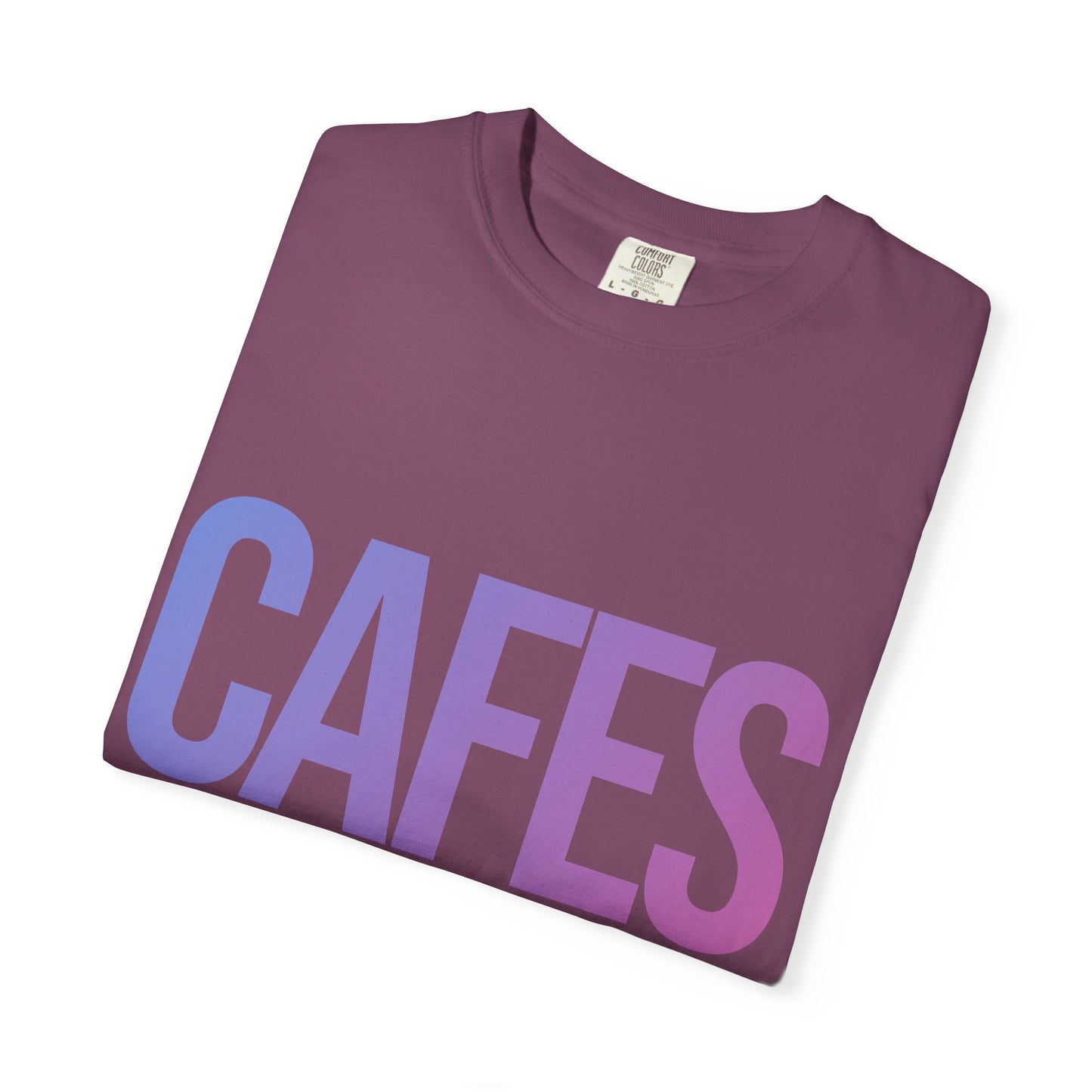 Cafes Tee in Berry