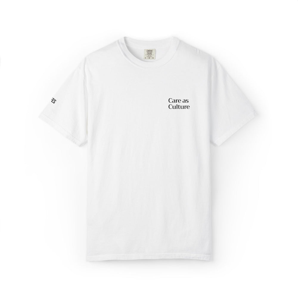 Care as Culture Embroidered Tee White