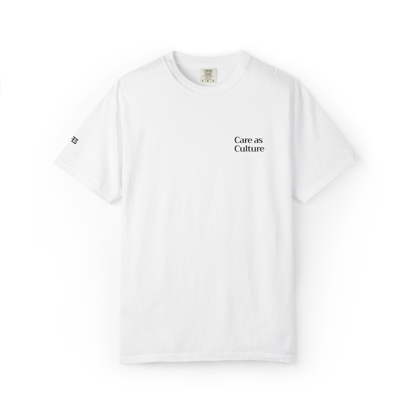 Care as Culture Embroidered Tee White