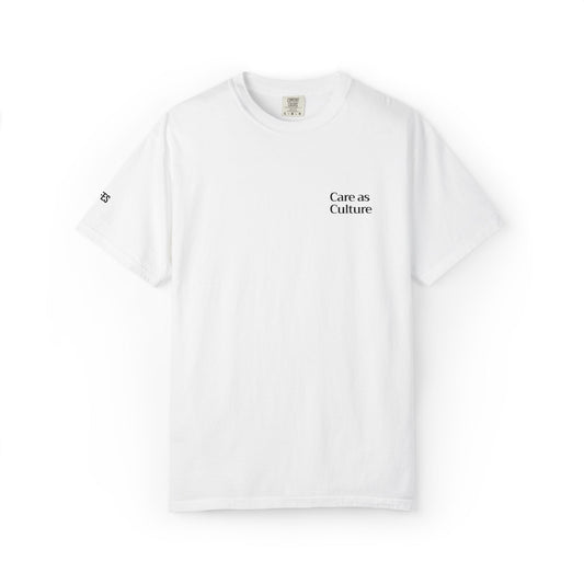 Care as Culture Embroidered Tee White