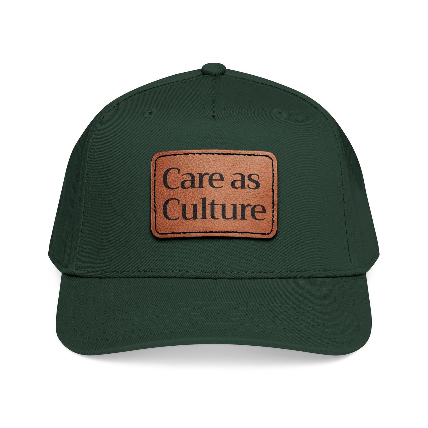Care as Culture Cap Green/Leather