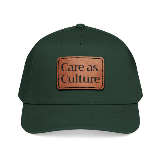 Care as Culture Cap Green/Leather
